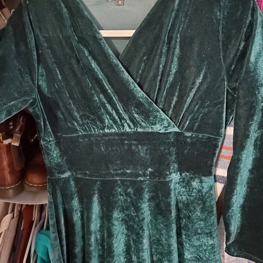 velvet maxi dress
